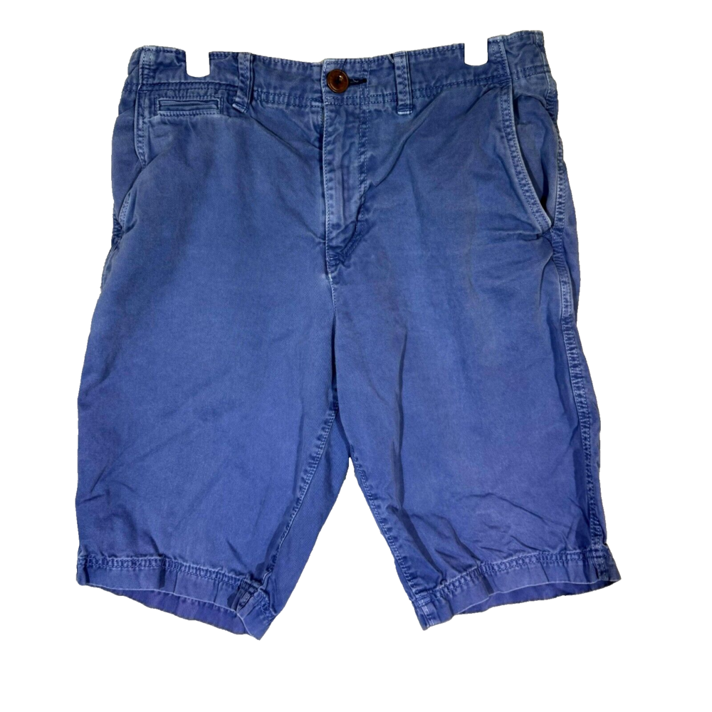 American Eagle Men’s Golf Shorts 30 Blue Cotton Longer Length Casual